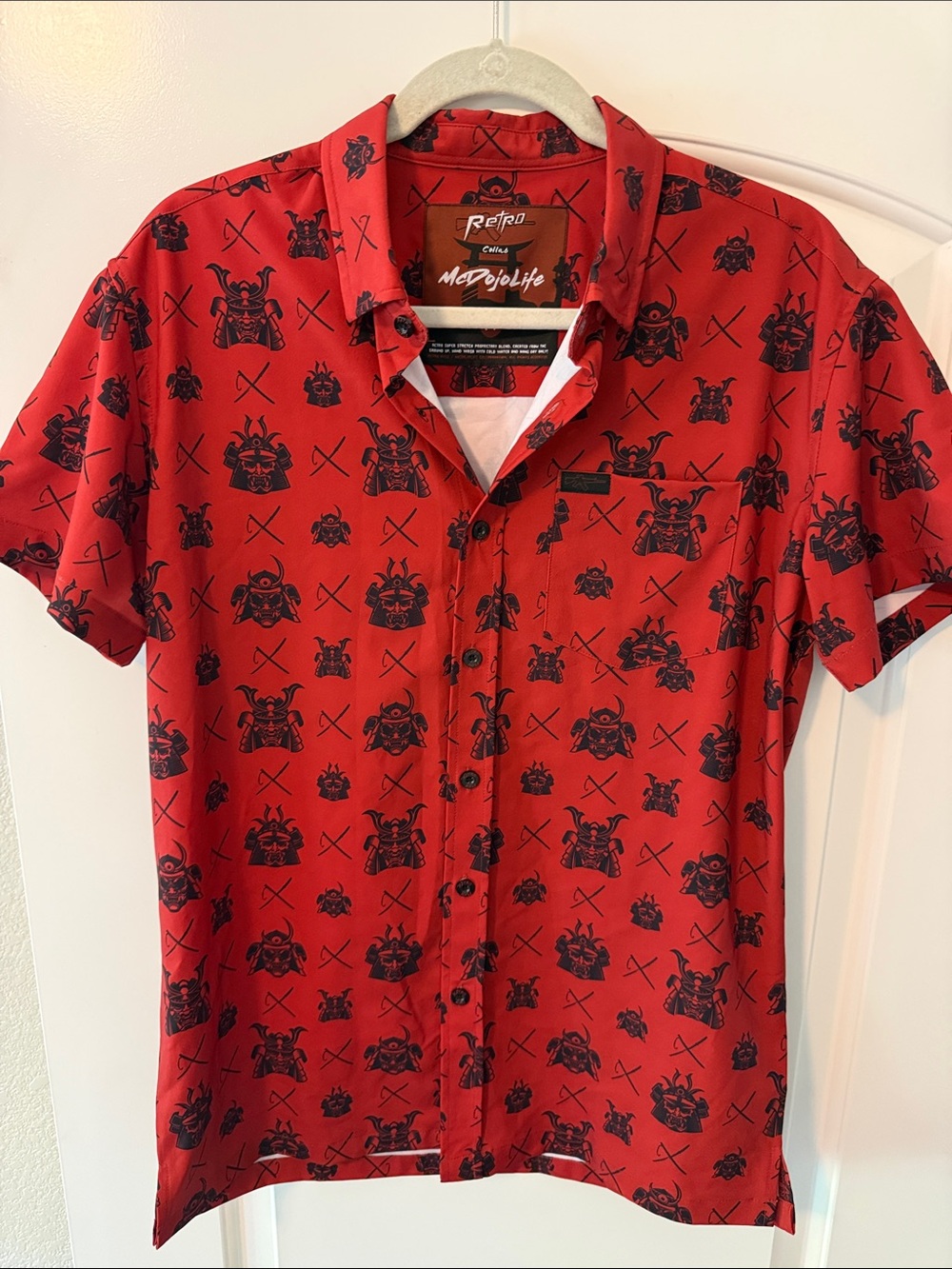 Retro Rifle collab w/ McDojolife Short-Sleeve Button-Down Shirt
